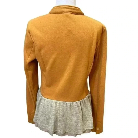 Hem & Thread Small Camel Ruffled Soft Warm
Military Double Breasted Moto - Picture 2 of 7